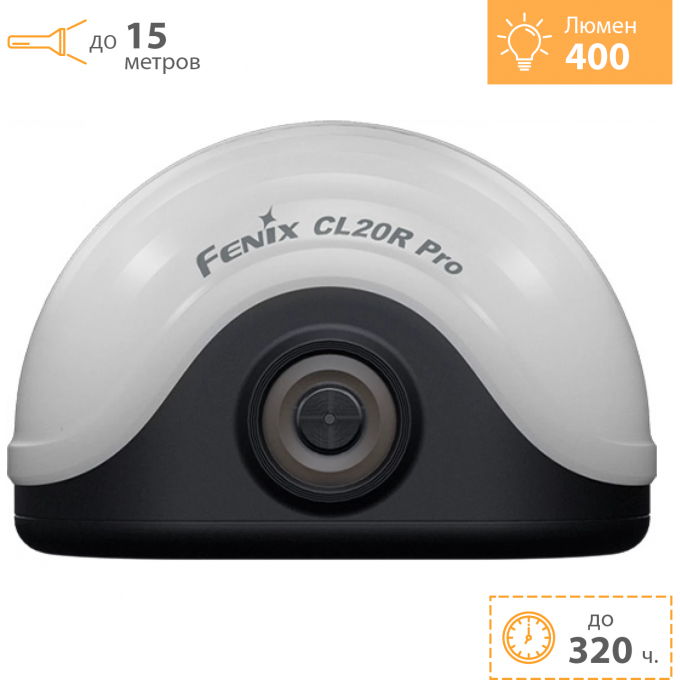 Фонарь FENIX CL20R Pro черный 400 люмен CL20RProbk